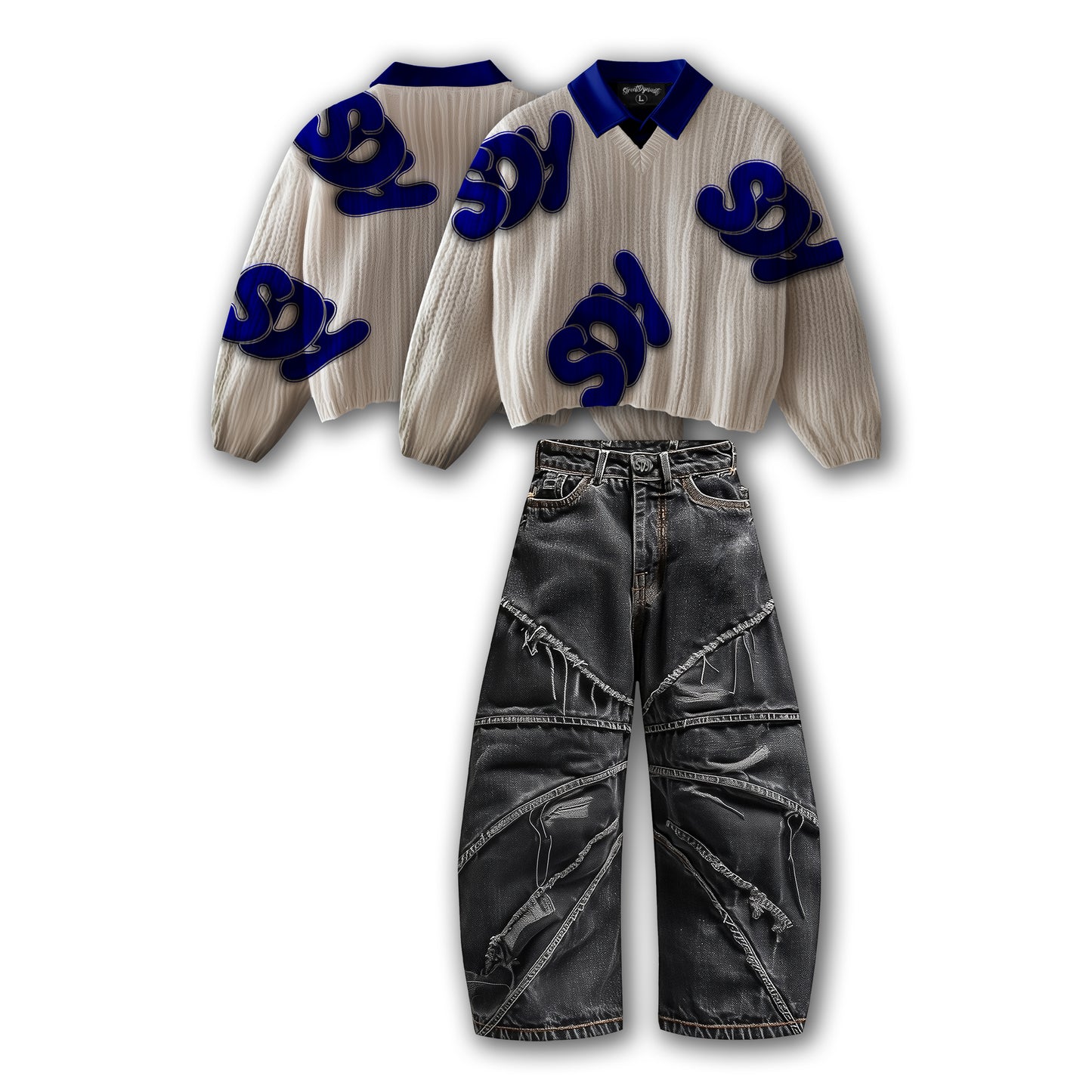 Custom Knitted Sweater Set