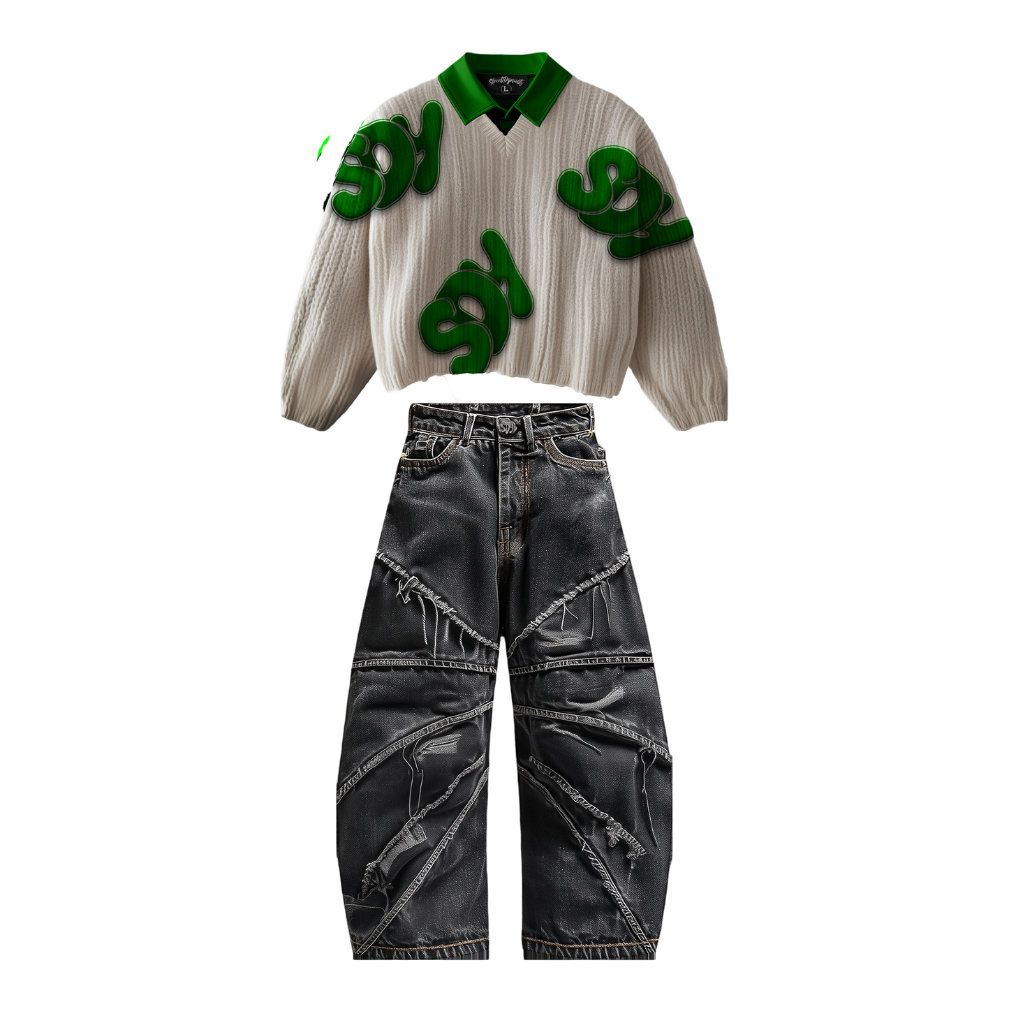 Custom Knitted Sweater Set