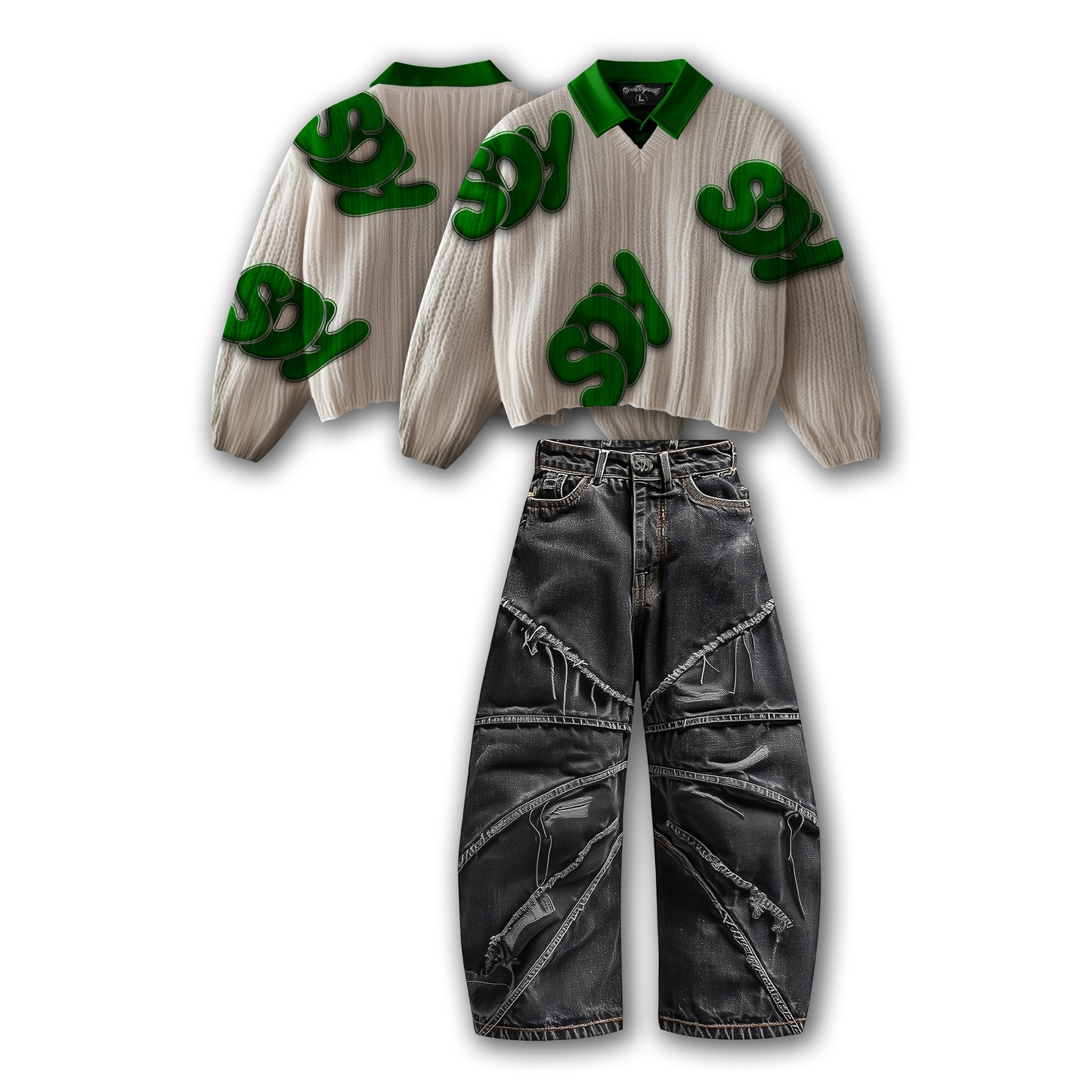 Custom Knitted Sweater Set