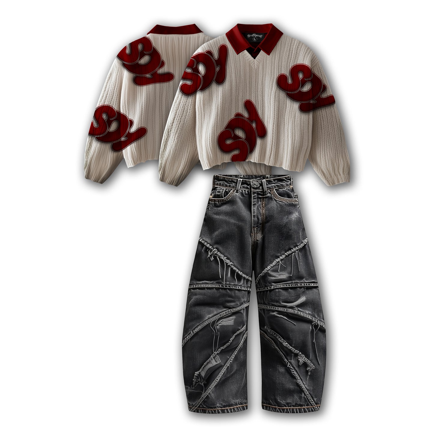 Custom Knitted Sweater Set